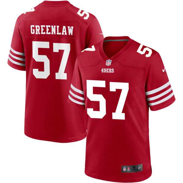 Men%27s San Francisco 49ers #57 Dre Greenlaw Nike Scarlet Alternate Legend Vapor Limited Jersey Dzhi